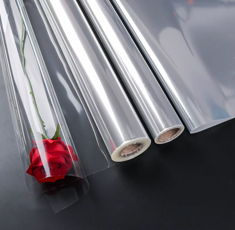 Цветочная одежда утолщена водонепроницаемый антистатический прозрачный свежий букет упаковка стеклянная рулонная бумага цветочный магазин подарочные материалы