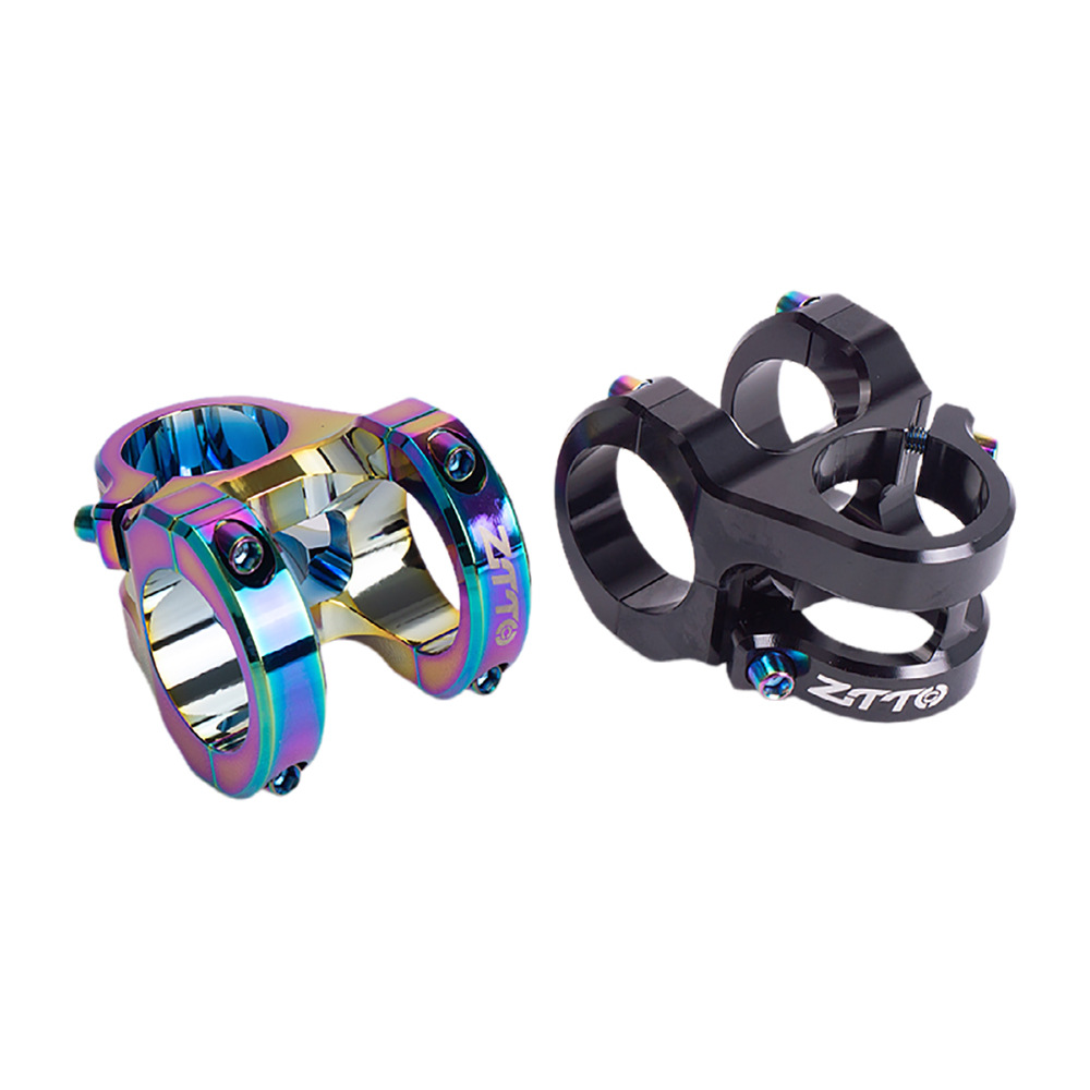 ZTTO manillar de bicicleta de montaña colorido mango corto elevador de velocidad de caída de aleación de aluminio completo CNC hueco 31,8*35mm