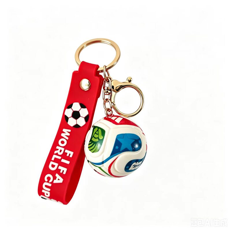 Usa, Canada, and Mexico 2026 World Cup Football Keychain Pendant Creative Sports Style Mini Gift Unisex Backpack Accessory