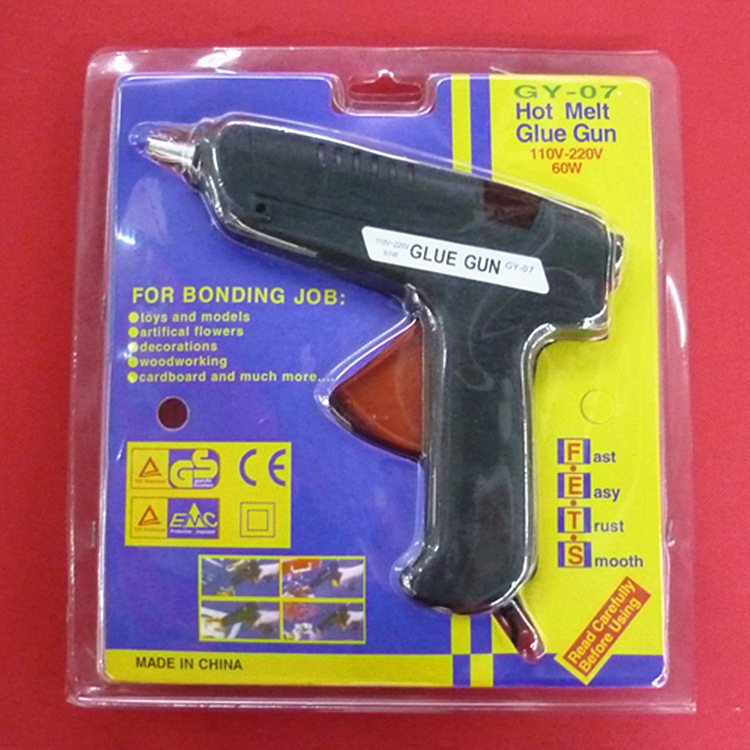 出口60W热熔胶枪胶棒 GY-07黑色热熔胶枪 DIY工具11mm胶棒用胶枪