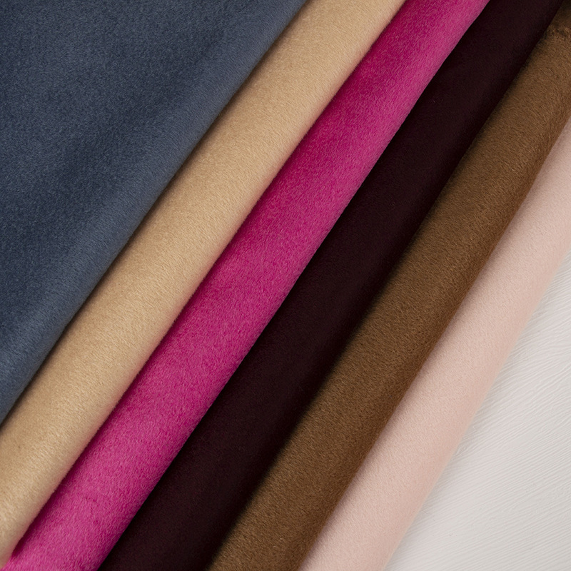 Cashmere Fabric 600g Single-Sided 100% Wool Full Wool Smooth Wool Single-Sided Dh Autumn and Winter Coat Woolen Fabric