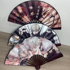 Fan anime silk cloth 8 inches Tian Guan Aotu Kurokami Genshin Concealer Student of the Mask Mo Dao Zu Shu Assassin Wu Liu Qi