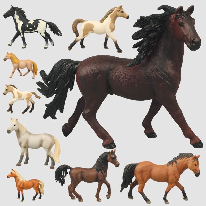 Carefully Selected Realistic Plastic Animal Models of World-Famous Horses, Havlin Horse Figurines, Ranch Horses, Children's Toys