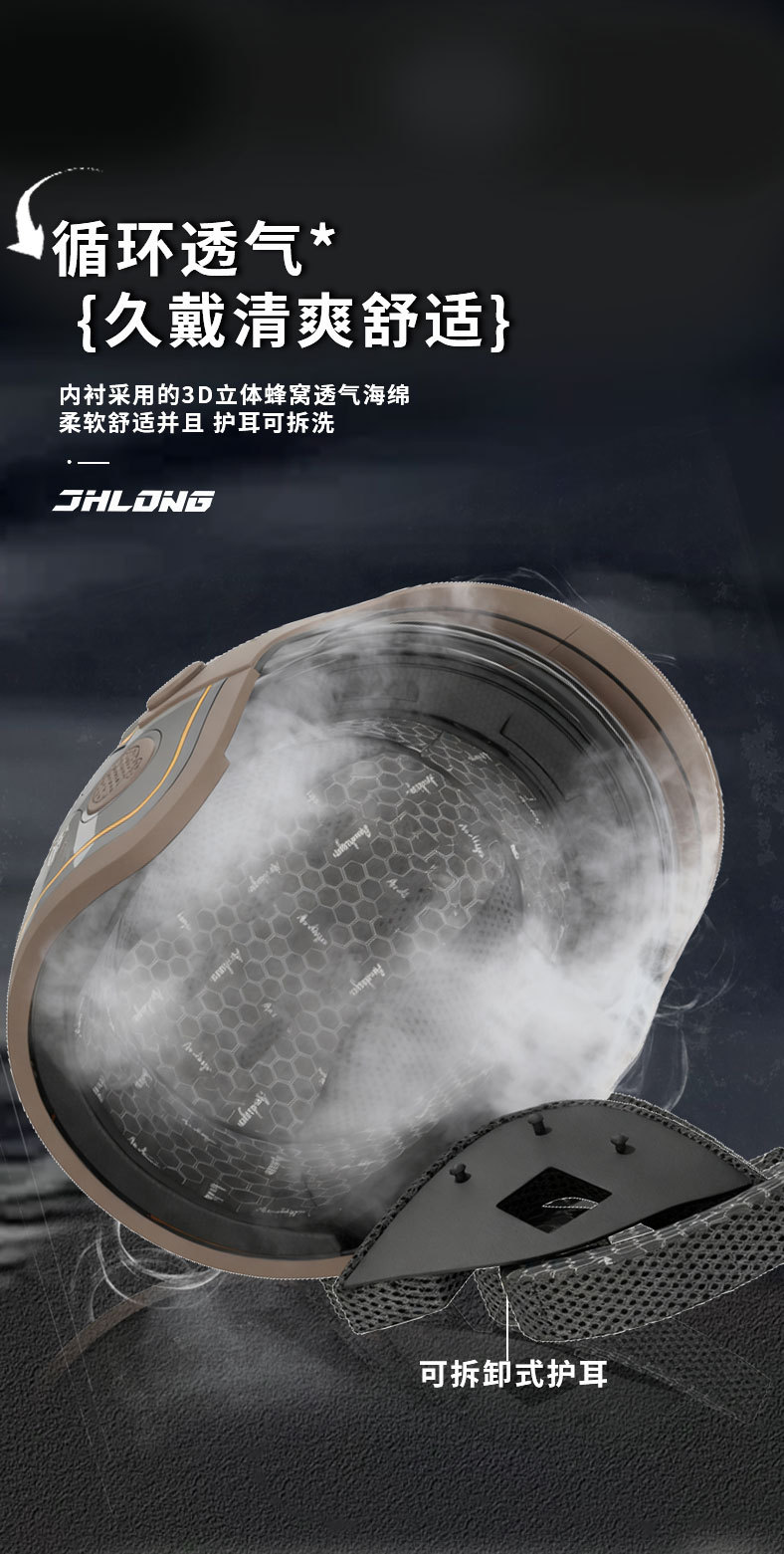 Junhao Long 3C Certified Electric Vehicle Helmet for Men and Women, Autumn and Winter Anti-Fog and Warm Neck Scarf, Universal Safety Helmet for All Seasons