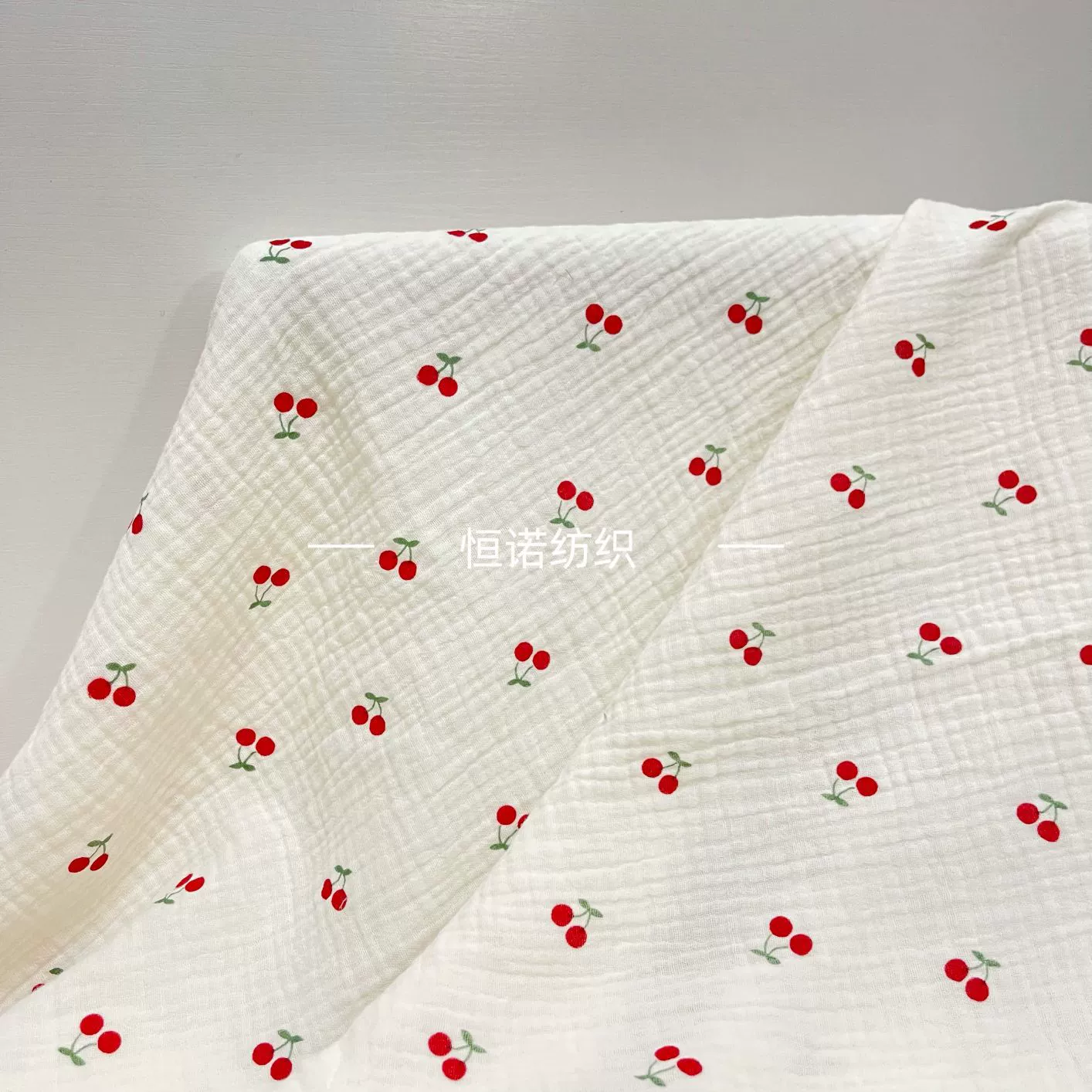 Children's Cotton Gauze Pajama Set, Cherry Cartoon Homewear (Unisex)