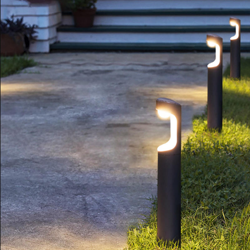 Lámpara de césped LED al aire libre Parque de la carretera Plaza Villa Comunidad Patio Lámpara de río Lámpara de césped de aluminio 10W
