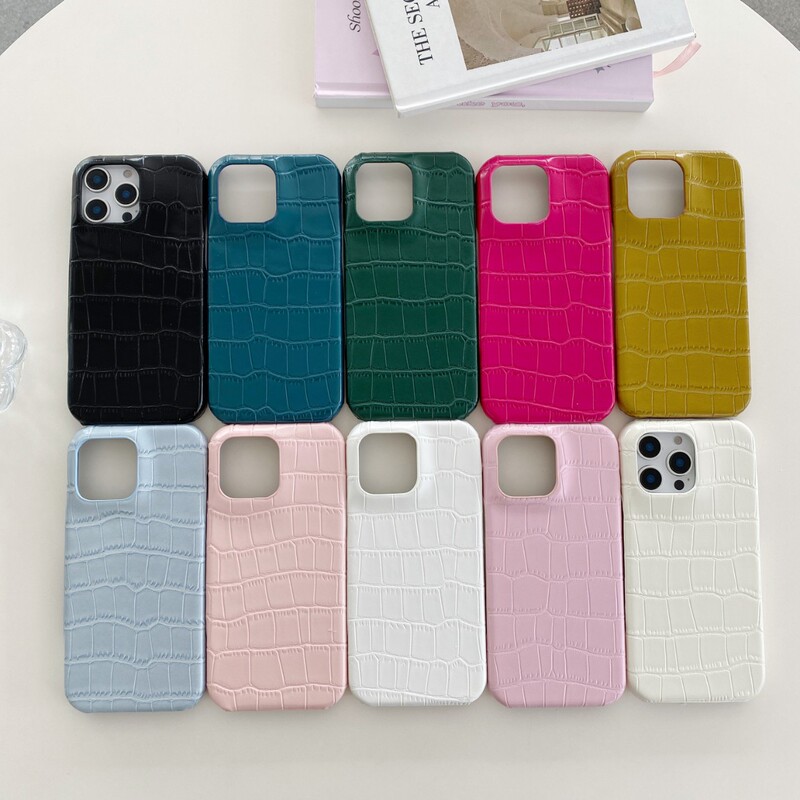 Crocodile Pattern Suitable for Apple 16 Phone Case iPhone 17 Pro Max Solid Color Pc Phone Case Cover 15 Protective Case Crocodile Pattern Suitable for Apple 16 Phone Case iPhone 17 Pro Max Solid Color Pc Phone Case Cover 15 Protective Case