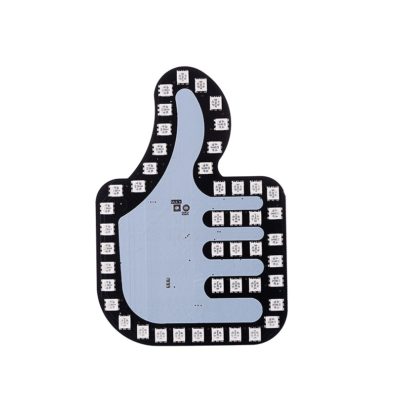 Luz de dedo del coche transfronteriza Luz de gesto luz de advertencia multifunción del coche luz trasera anticolisión Luz De Palma interactiva