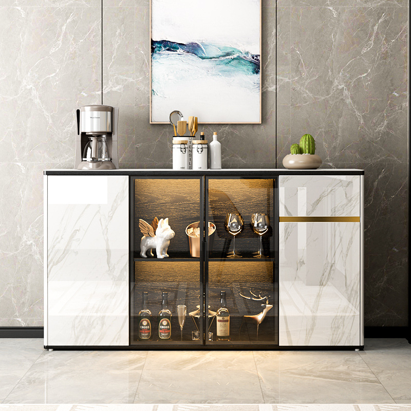 On behalf of Rock plate Sideboard Wine cabinet one Wall Modern minimalist ultrathin a living room kitchen Side cabinet