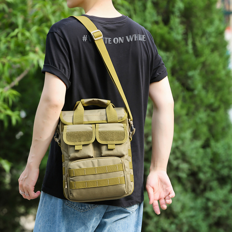 New Outdoor Tactical Handbag Men's Casual Hiking Shoulder Bag Camouflage Crossbody Bag Multi-Functional Men's Shoulder Bag