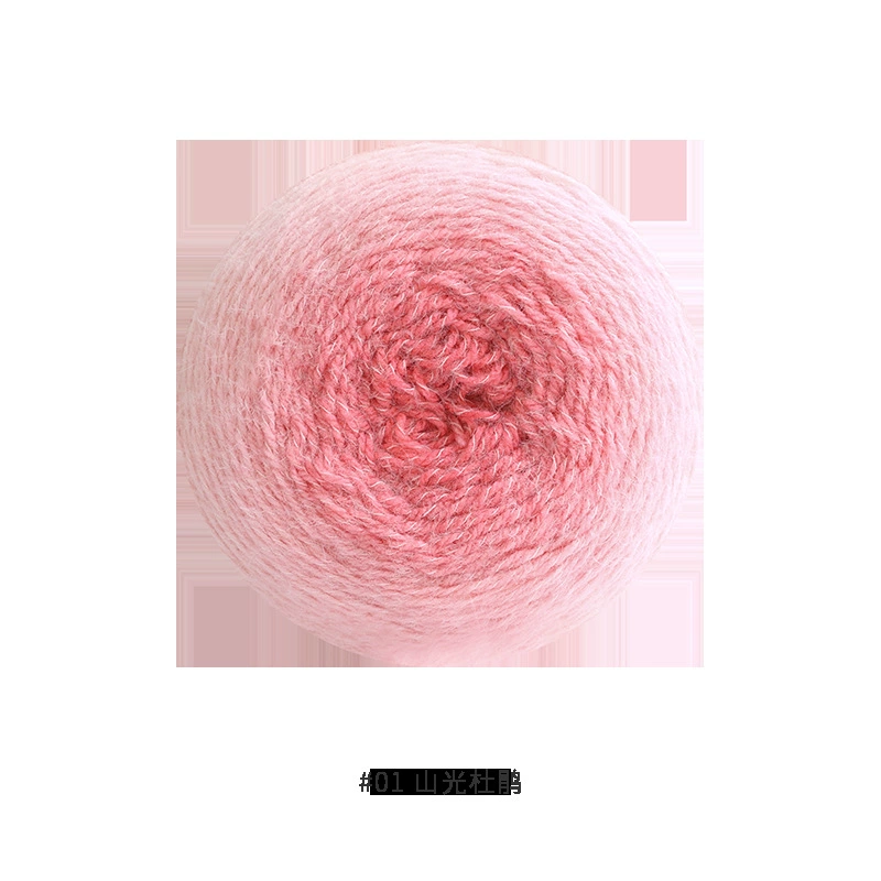 Gradient section-dyed wool yarn cake, 600 g, hand-knitting & crochet scarf thread