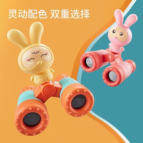 Children's Cartoon Telescope High 8x Telescope Whistle Baby Travel Adventure Binoculars Detachable Telescope Toy