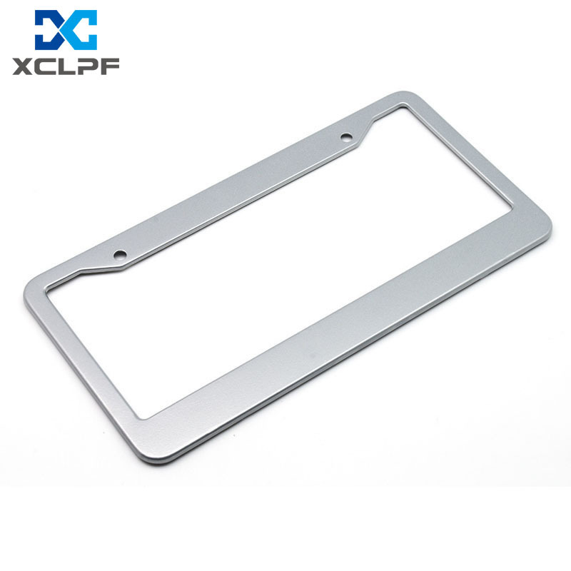 Manufacturer's new product direct supply to American standard aluminum alloy carbon fiber pattern license plate frame license plate frame car license plate frame