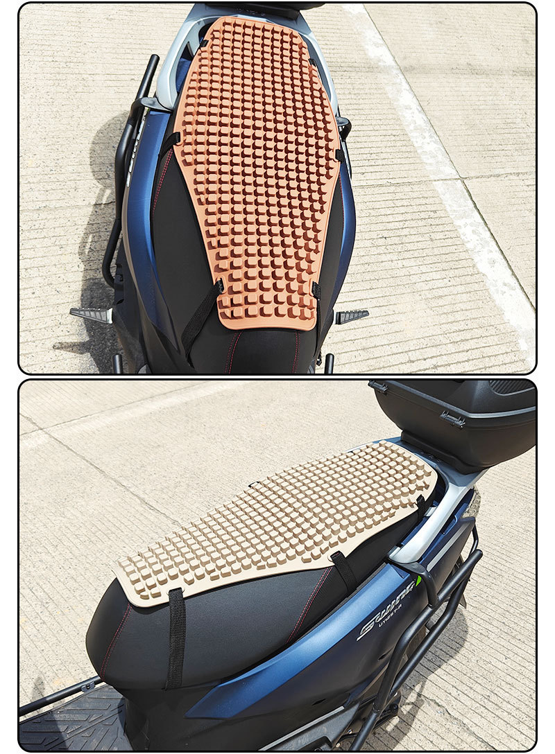 Summer Suzuki Uy125 Scooter Seat Cushion Sun Protection and Heat Insulation Seat Cushionuuue Ventilated and Breathable Silicone Seat Cover