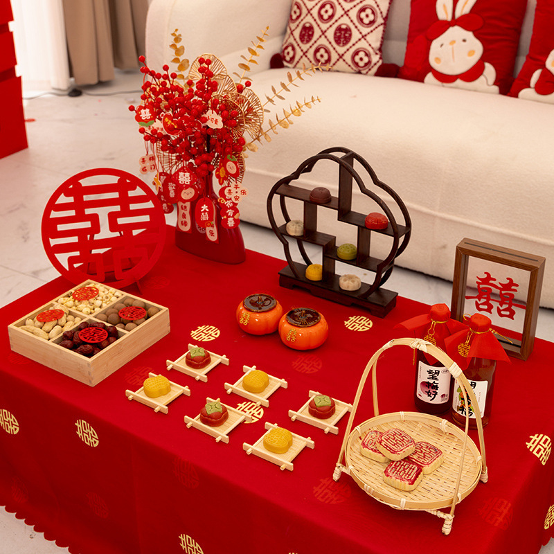 Hand-Thrown Small Happy Words Engagement Photo Props New House Male and Female Ornaments Wedding Special Wedding Room Decoration Wedding Layout