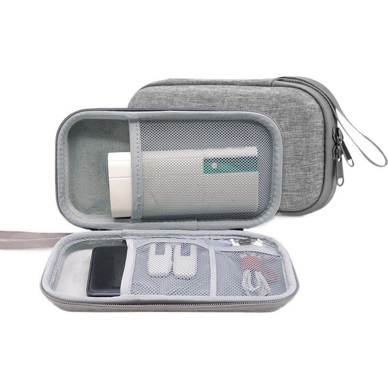 En stock EVA bolsa de almacenamiento energía móvil tesoro carga auricular U disco cable datos caja organización