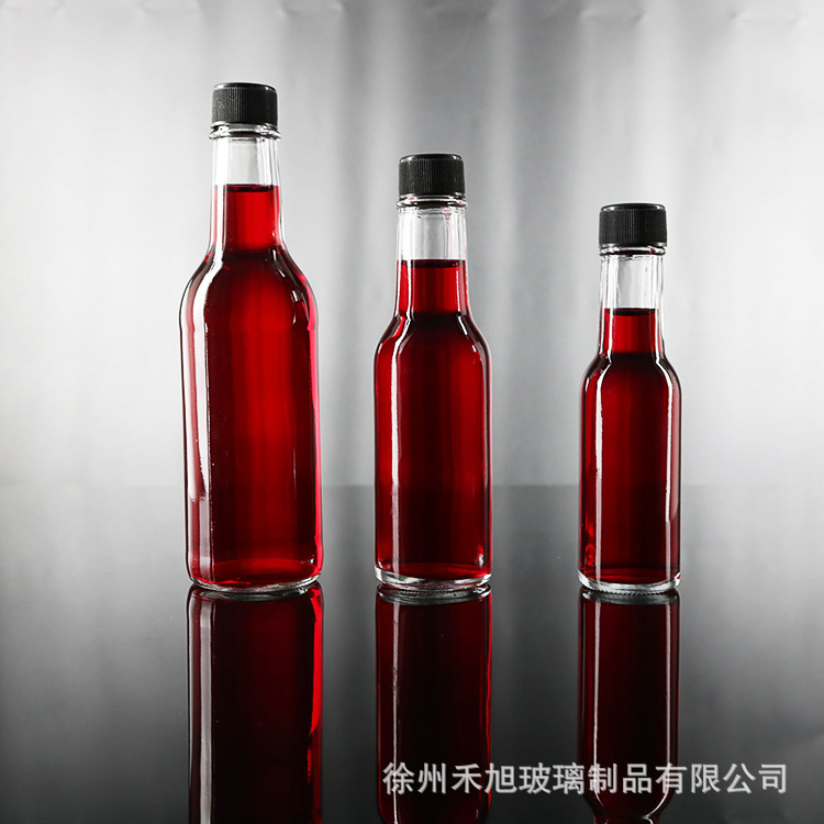90ml150ml250ml玻璃辣椒油瓶花椒油瓶番茄酱瓶亚马逊沙司瓶塑料盖