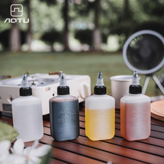 Camping outdoor oil bottle sealed edible plastic oil bottle portable squeeze repack empty small seasoning storage bottle seasoning