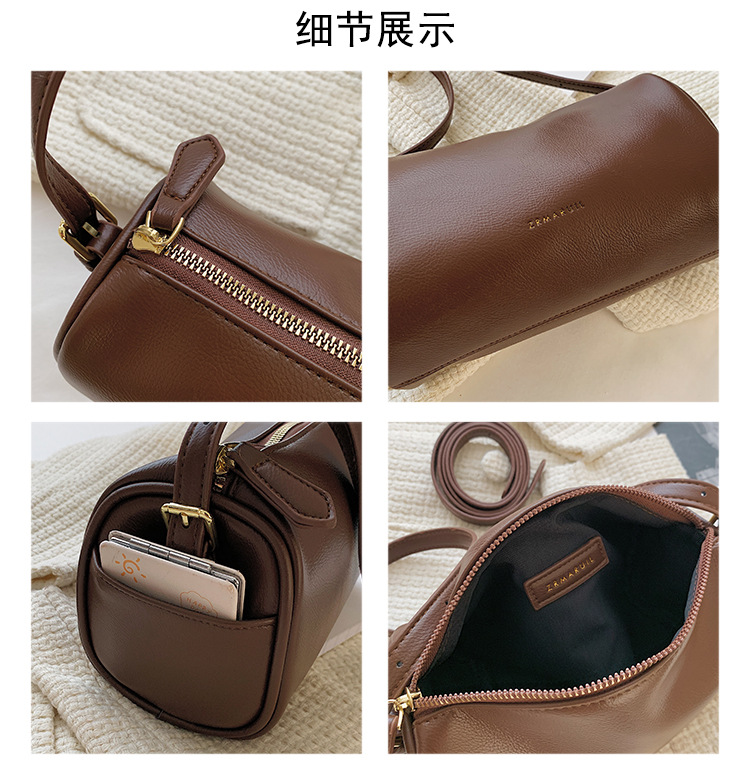 Special-interest Design Small Bag Women's Bag 2021 New Fashion All-match Retro Shoulder Messenger Bag Popular Underarm Round Bag display picture 12