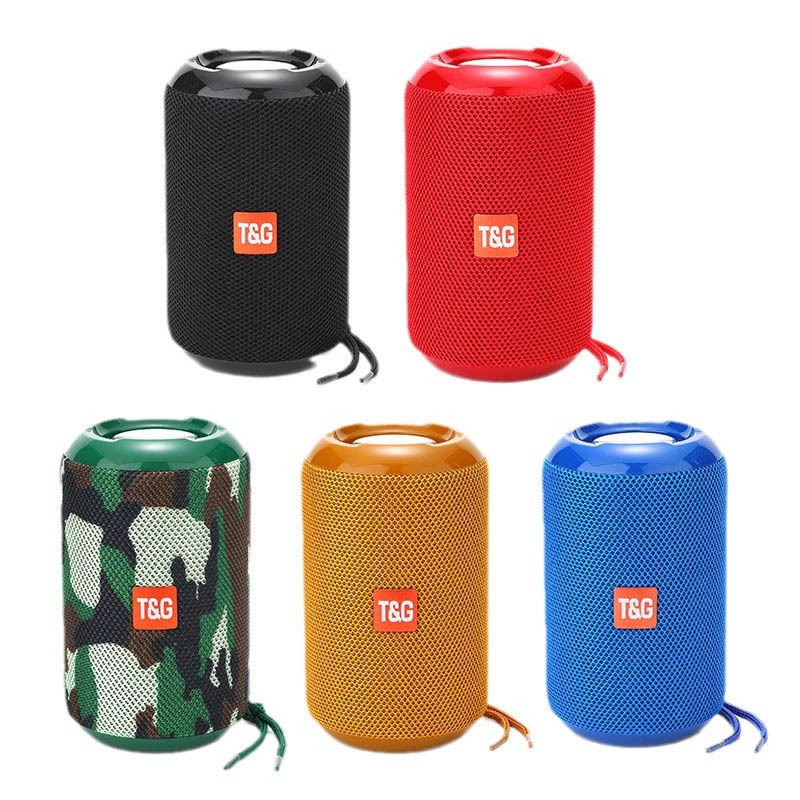 새로운 TG264 패브릭 무선 블루투스 스피커 야외 휴대용 카드 TWS 커플링 크리 에이 티브 선물