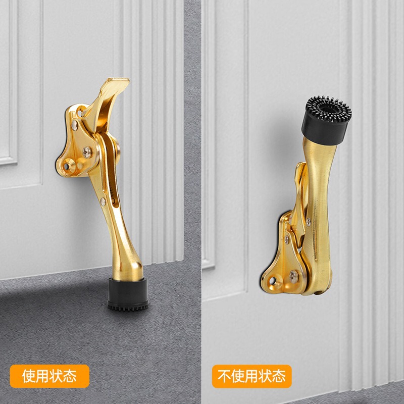 马蹄脚踩定位器门挡门碰门阻防撞防火门门顶脚踏随意停止橡胶门挡|undefined