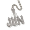 Pendant hip-hop style with letters, necklace, accessory, custom made