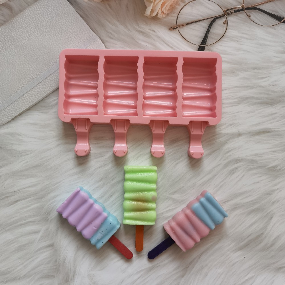 4 bloques de construcción 495 helado molde de silicona helado molde de helado helado molde de hielo para hacer suministros de fiesta de verano