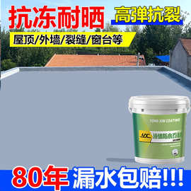 防水补漏涂料屋顶平房楼顶沥青维修聚氨酯材料堵漏王高弹抗裂防雨