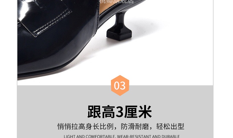 Giày sandal hở lưng nữ mũi nhọn gót thấp da mềm — Màu đen chi tiết 18