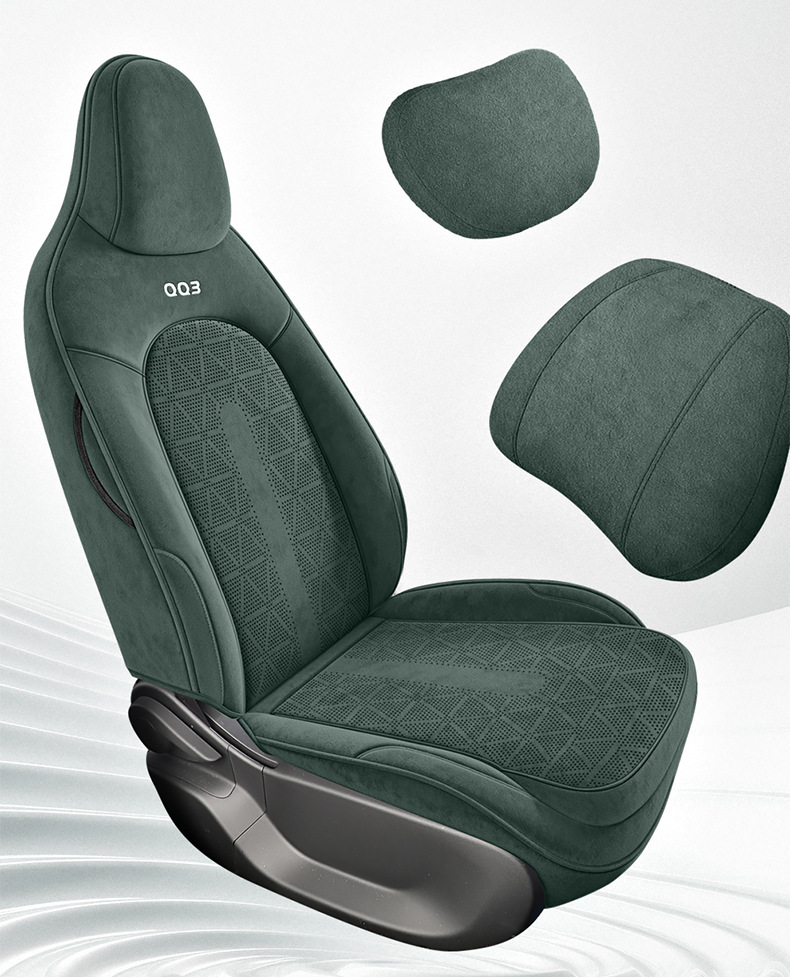 26 Models of Chery Qq3Ev Special Car Seat Covers, Universal for All Seasons, Perforated Suede Seat Covers, Qq3 Full Surround Seat Cushions