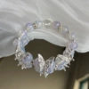 Cold ice purple butterfly bracelet#SZ587