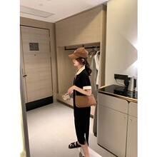 珍珍家粉色甜美polo连衣裙女夏2025新款宽松显瘦气质短袖T恤裙子