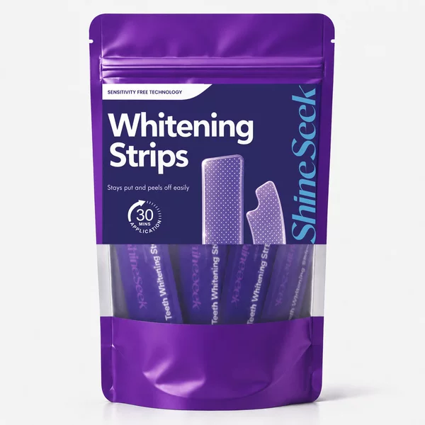 Purple Pap+30-Minute Quick Whitening Dry Tooth Strips, Residue-Free Dry Tooth Strips