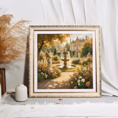 欧式风景复古相框正方形16寸18寸20寸24寸画框装饰画批发挂墙装饰