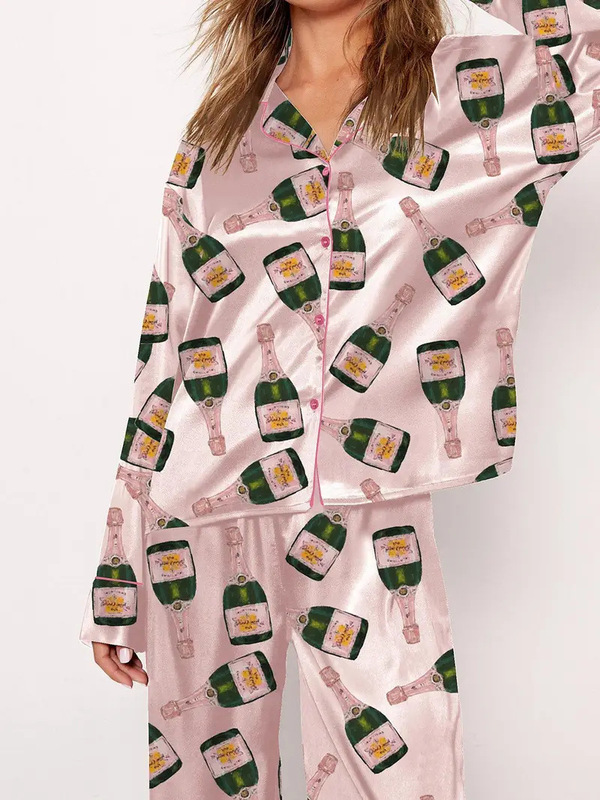 2025跨境新款长袖家居服3D数码印花睡衣情侣亲子服家居服POD定 制|undefined