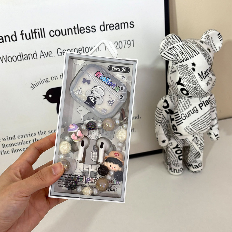 漫画かわいいワイヤレス Bluetooth ヘッドセットステレオノイズリダクションスーパースタンバイインイヤー第 5 世代ランニング卸売クロスボーダー|undefined