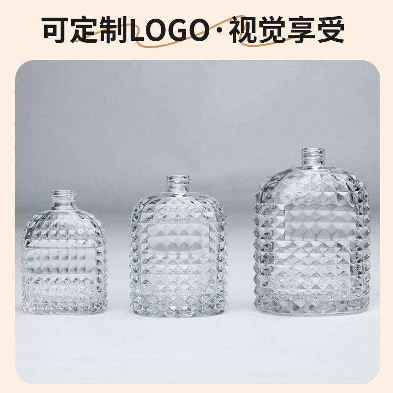 パイナップル型香水瓶 30ml50ml100ml 香水詰め替えボトルクロスボーダースプレーボトルガラス香水瓶卸売|undefined