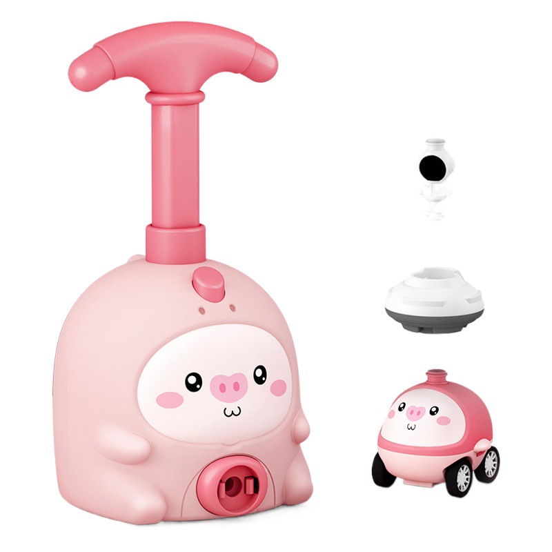 Juguetes educativos para niños globo impulsado por aire jardín de infantes coche pequeño regalo juguetes para bebés 0-3 años de edad juguetes hechos a mano