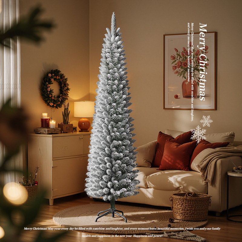 Nuevo árbol de Navidad transfronterizo paquete de hogar blanco de plantación de lápiz de pluma decoración de Navidad