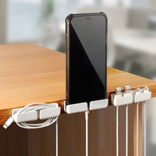 Amazon cross-border desktop finishing anti-winding mobile phone data cable clip network cable routing artifact fixed cable organizer buckle