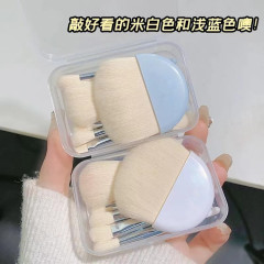 新型xixiミニ6本旅行化粧ブラシセット携帯型頬紅散粉ブラシ初心者化粧ブラシツール
