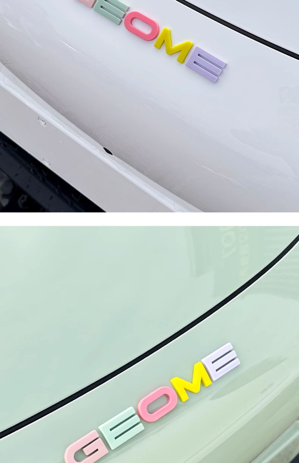 Suitable for 26 Geely Xingyue Models, Front and Rear Car Logo Letter Stickers, Interior Decoration Accessories, Modified Colorful Body Stickers, Accessories