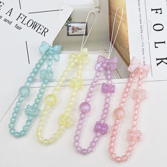 Yi Lian's new beaded mobile phone chain Mermaid Bear mobile phone lanyard mobile phone case pendant pendant women's gift