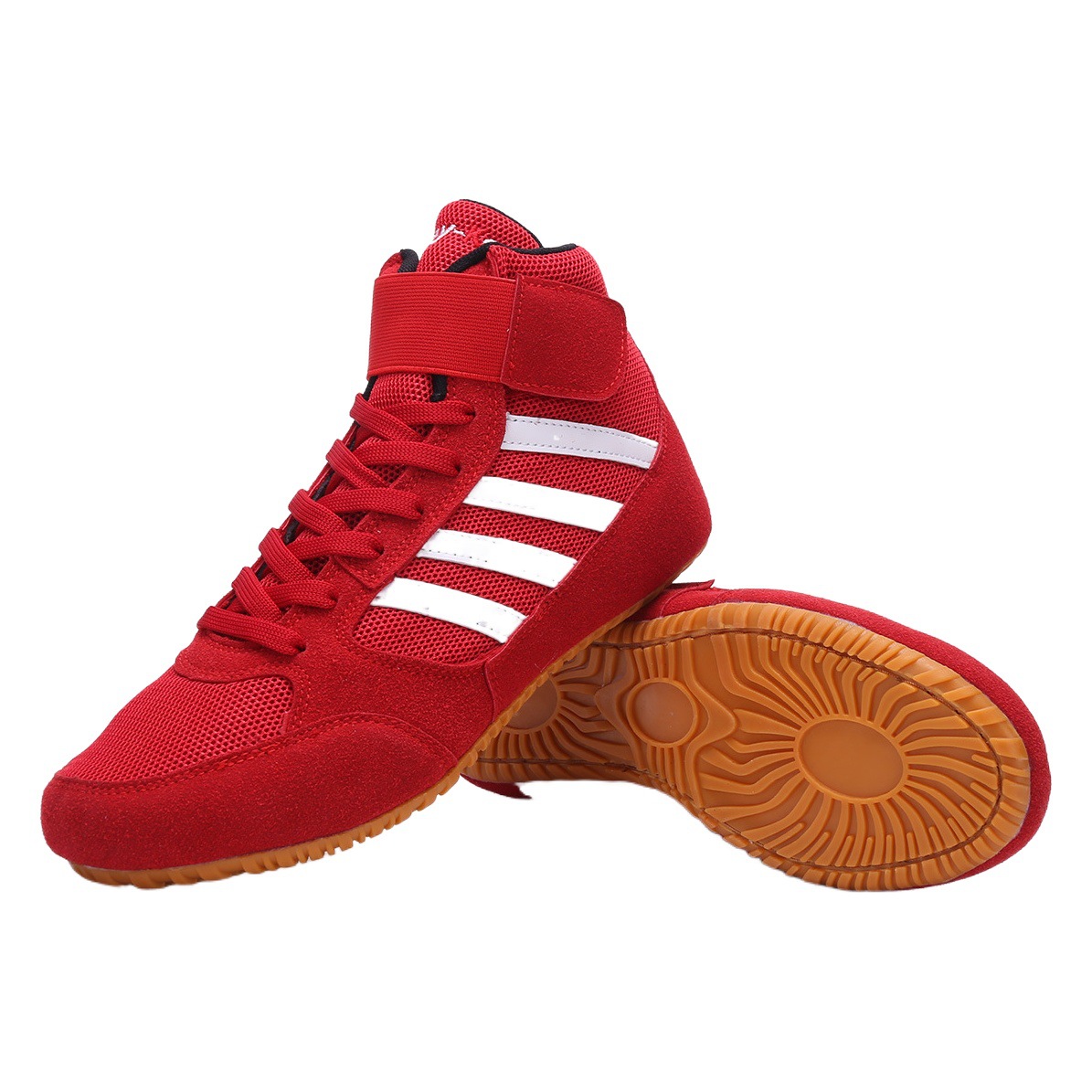 工場カスタムレスリング靴男女室内訓練靴ボクシング靴フィットネスシューズ試合専門格闘ボクシング散打