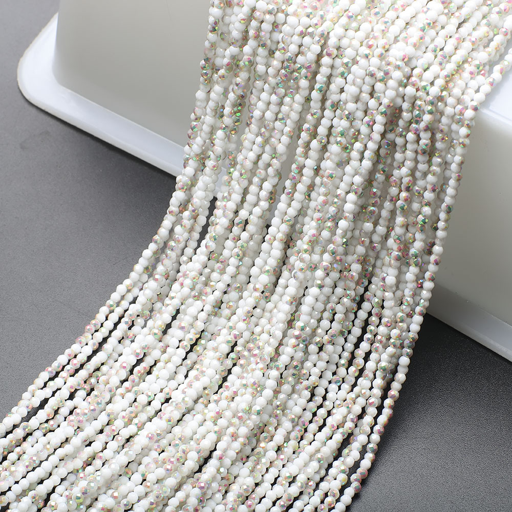 10g Weight Beads Jewelry Making Type 2MM Jewelry Making Size DIY Jewelry Accessories Classification 3 Pieces Per Pack Quantity Glass Material Solid Color Pattern Plating Design Elegant, Simple Style, Streetwear Style 3 Pieces Per Pack 2MM Glass Solid Color DIY Jewelry Accessories Beads 22