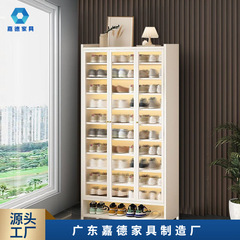 下駄箱寝室家庭用入口玄関多層床置き靴棚収納防塵ロッカーダブルドア鋼製