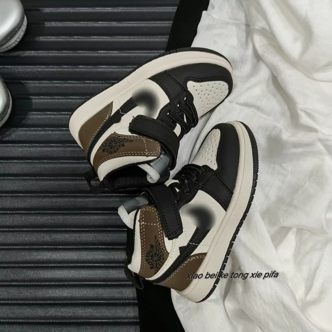 Air Jordan, комфортные детские кроссовки на высокий демисезон, спортивная обувь, семейный стиль