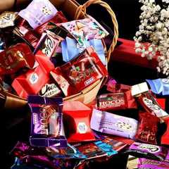チョコレートキャンディ、サンドイッチキャンディ、バルクチョコレート、チョコレートスナック、新年キャンディを計量するための屋台