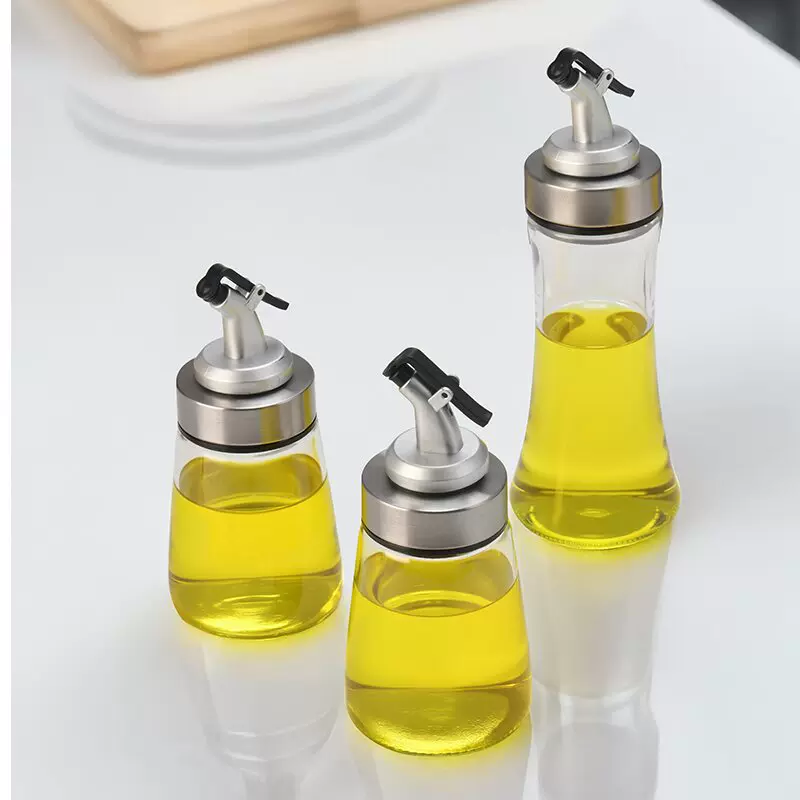批发高颜值玻璃油瓶厨房神器透明调料瓶大容量油壶印logo活动控油