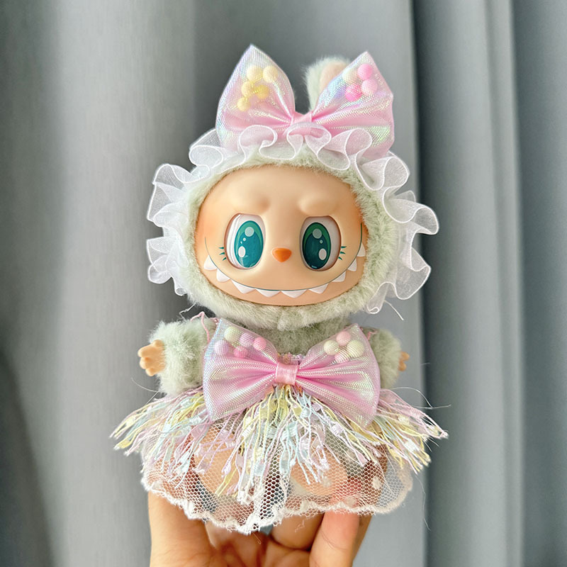 服のみ】第二世代ブラインドボックス ラブブ服 エポキシ樹脂製顔飾り ラブブ シットシットパーティーシリーズ ベビー服 可愛い|undefined